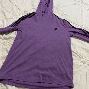 Adidas purple and black pull over